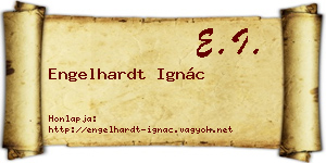 Engelhardt Ignác névjegykártya